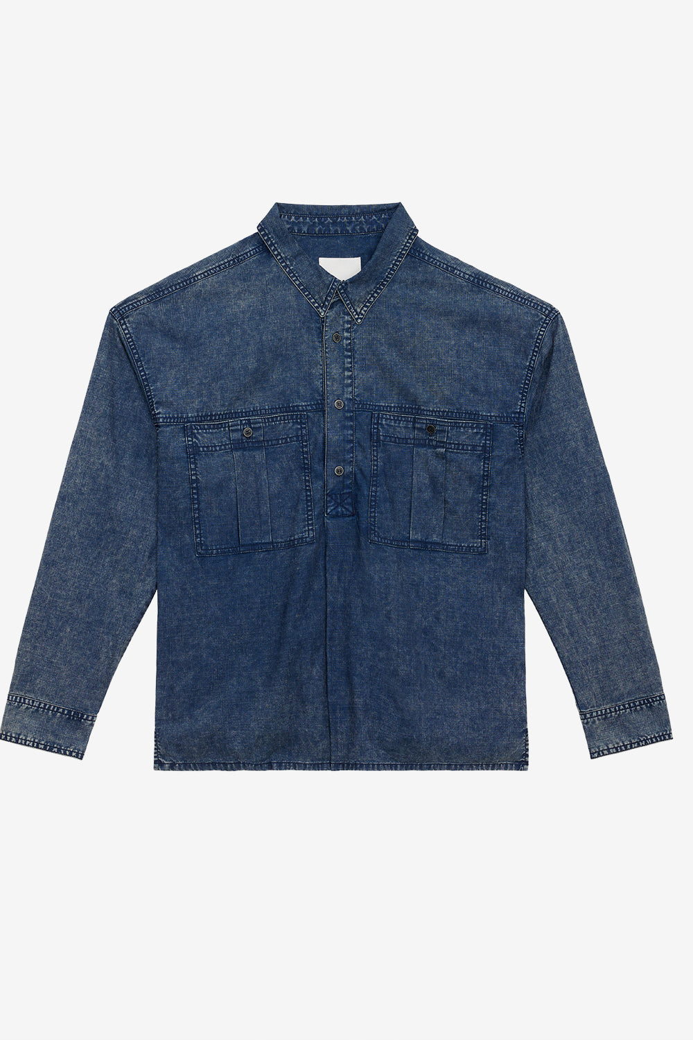 Vittore ウォッシュドシャンブレー シャツ - 青 - Man - 1