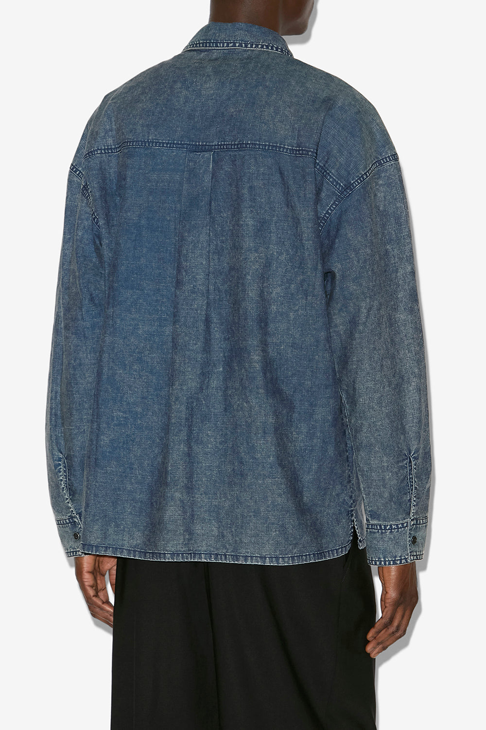 Vittore ウォッシュドシャンブレー シャツ - 青 - Man - 5