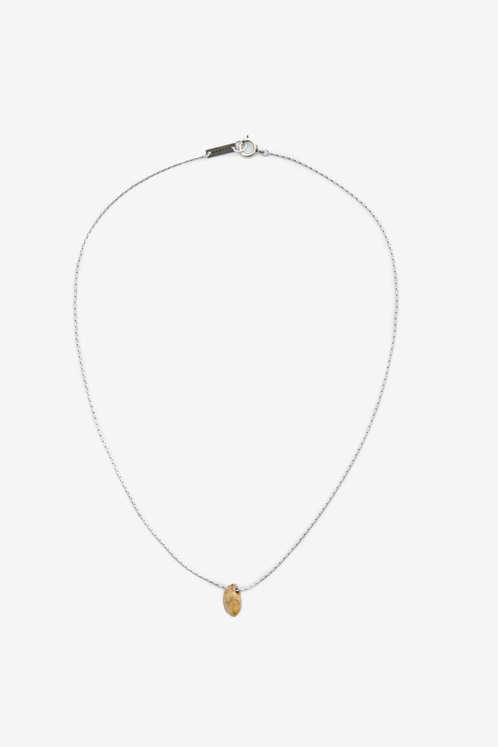 Rock man pendant necklace - Natural and silver - Man - 1