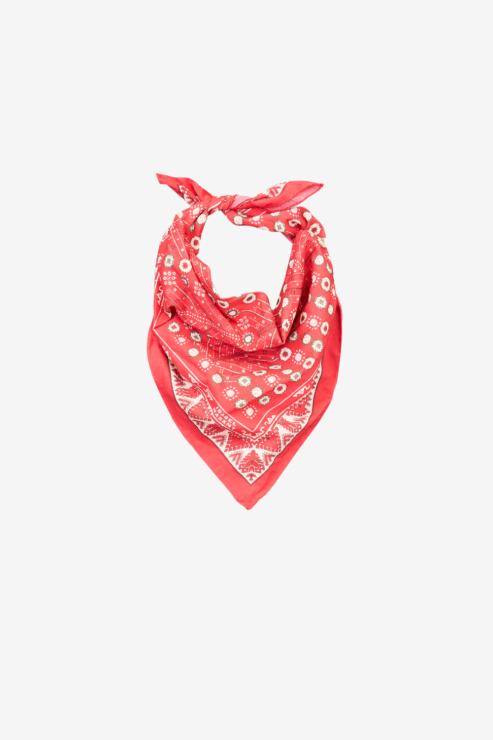 Altena cotton bandana print foulard - Red - Woman - 1