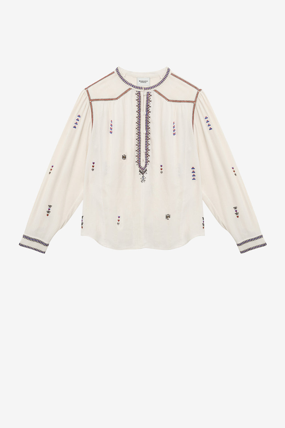Pelson embroidered gauze blouse - Ecru - Woman - 1