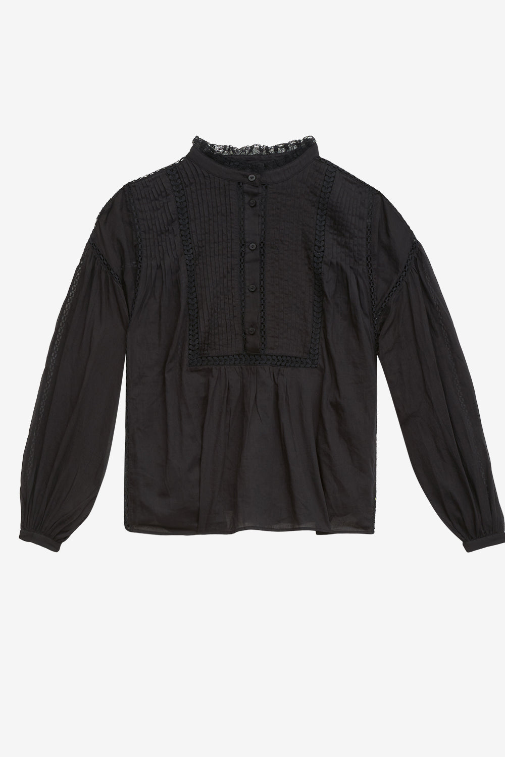 Disia cotton voile blouse - Black - Woman - 1