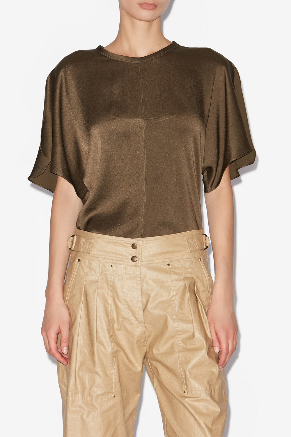 Karlita satin top - Bronze - Woman - 4