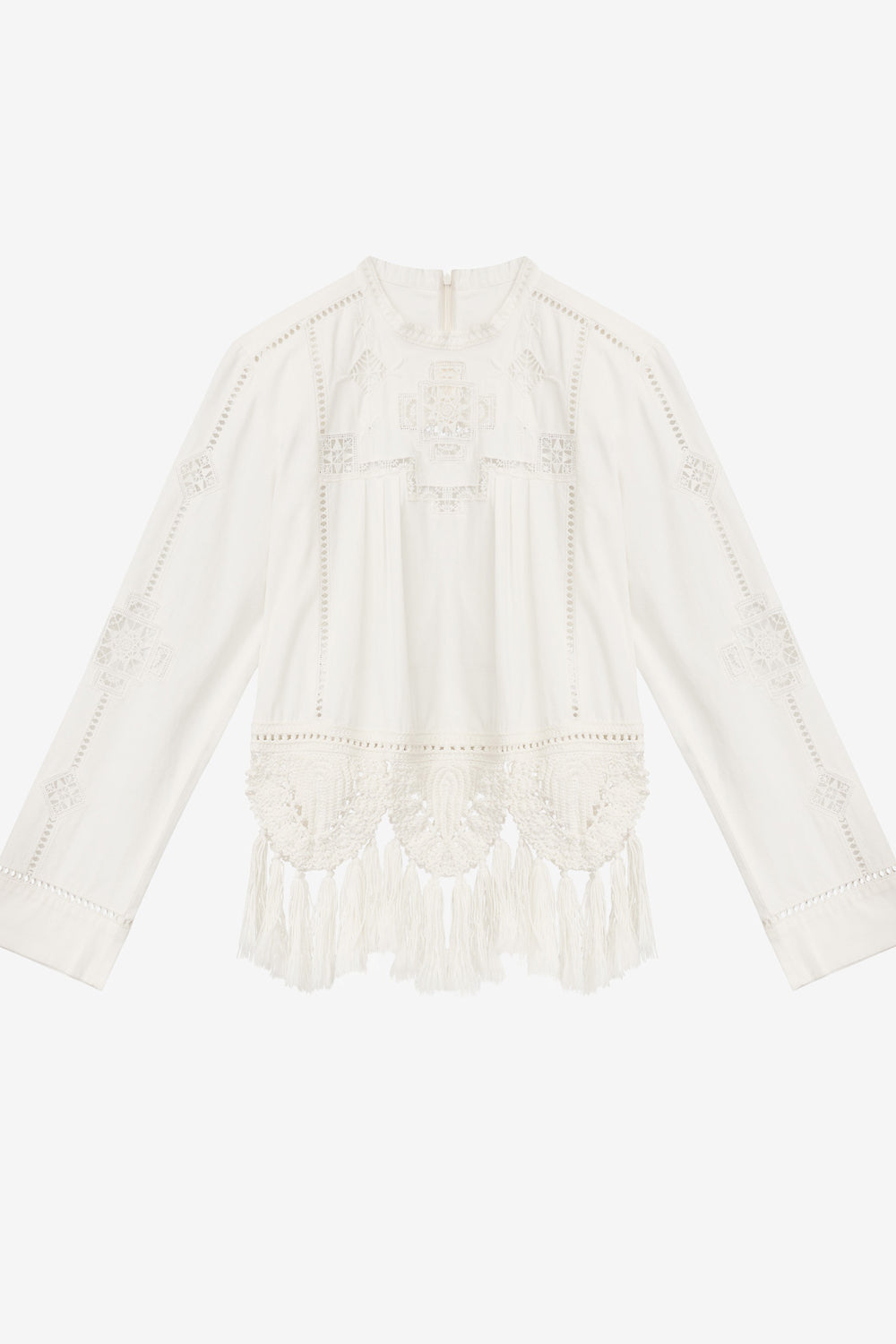 Severine macramé top - White - Woman - 1