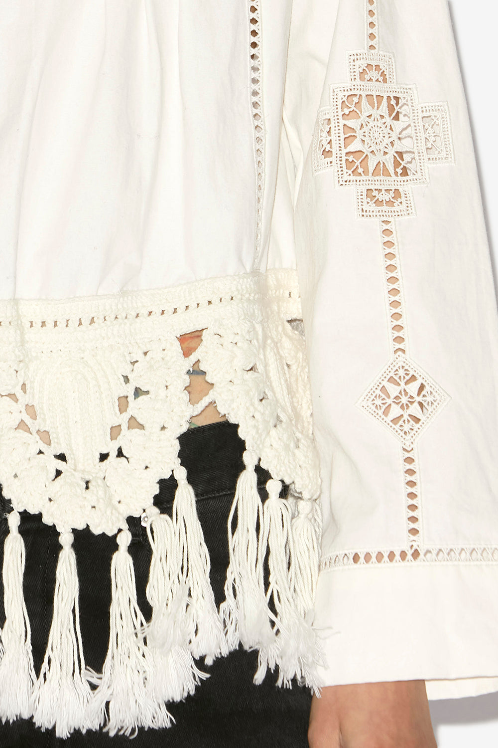 Severine macramé top - White - Woman - 3