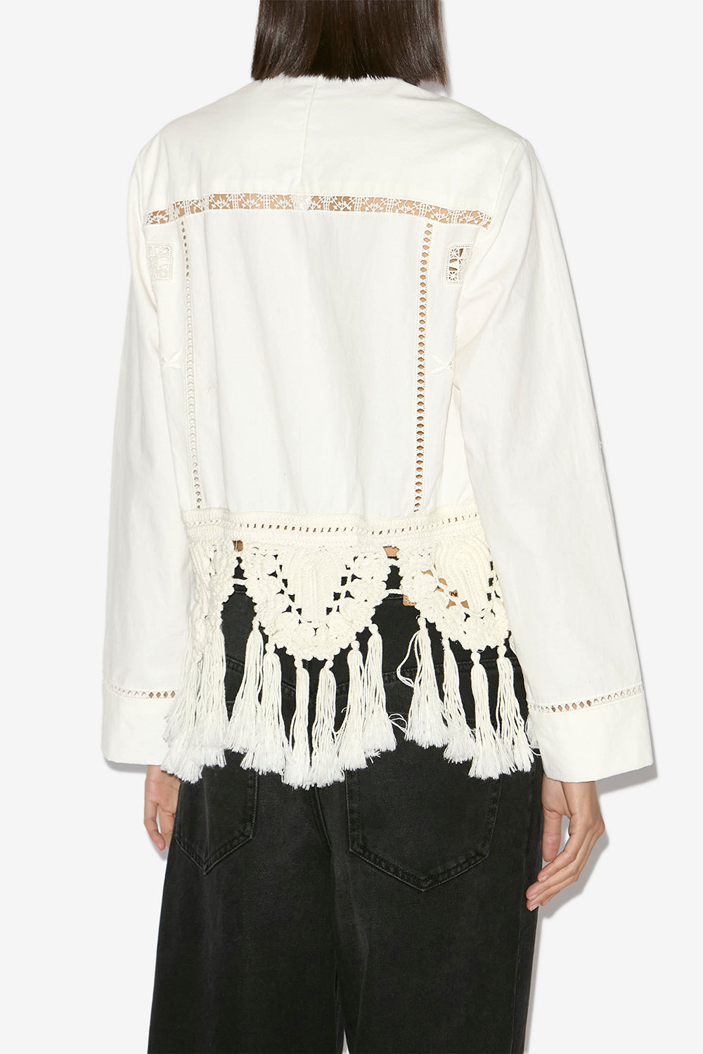 Severine macramé top - White - Woman - 5