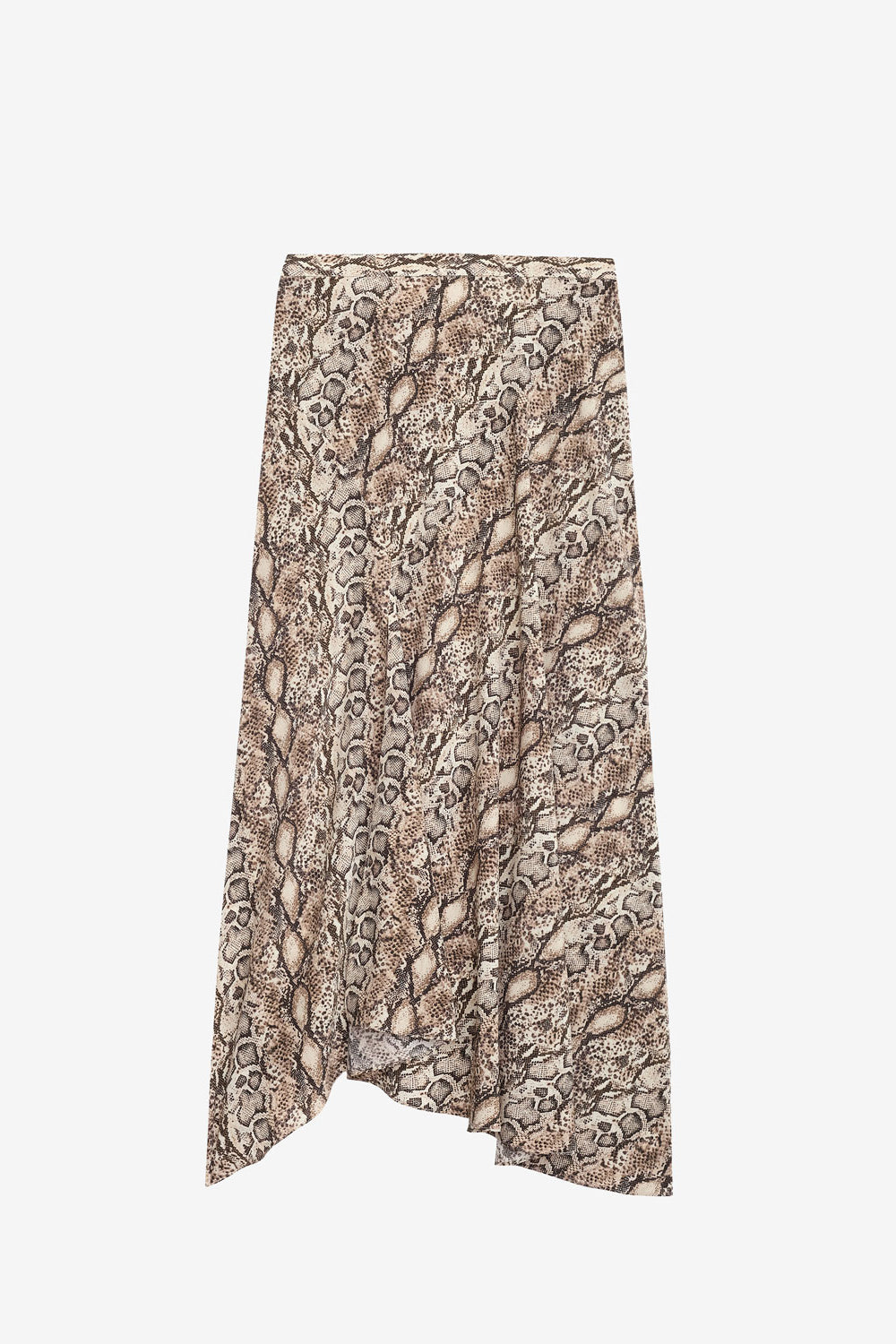 Sakura long printed silk skirt - Natural - Woman - 1