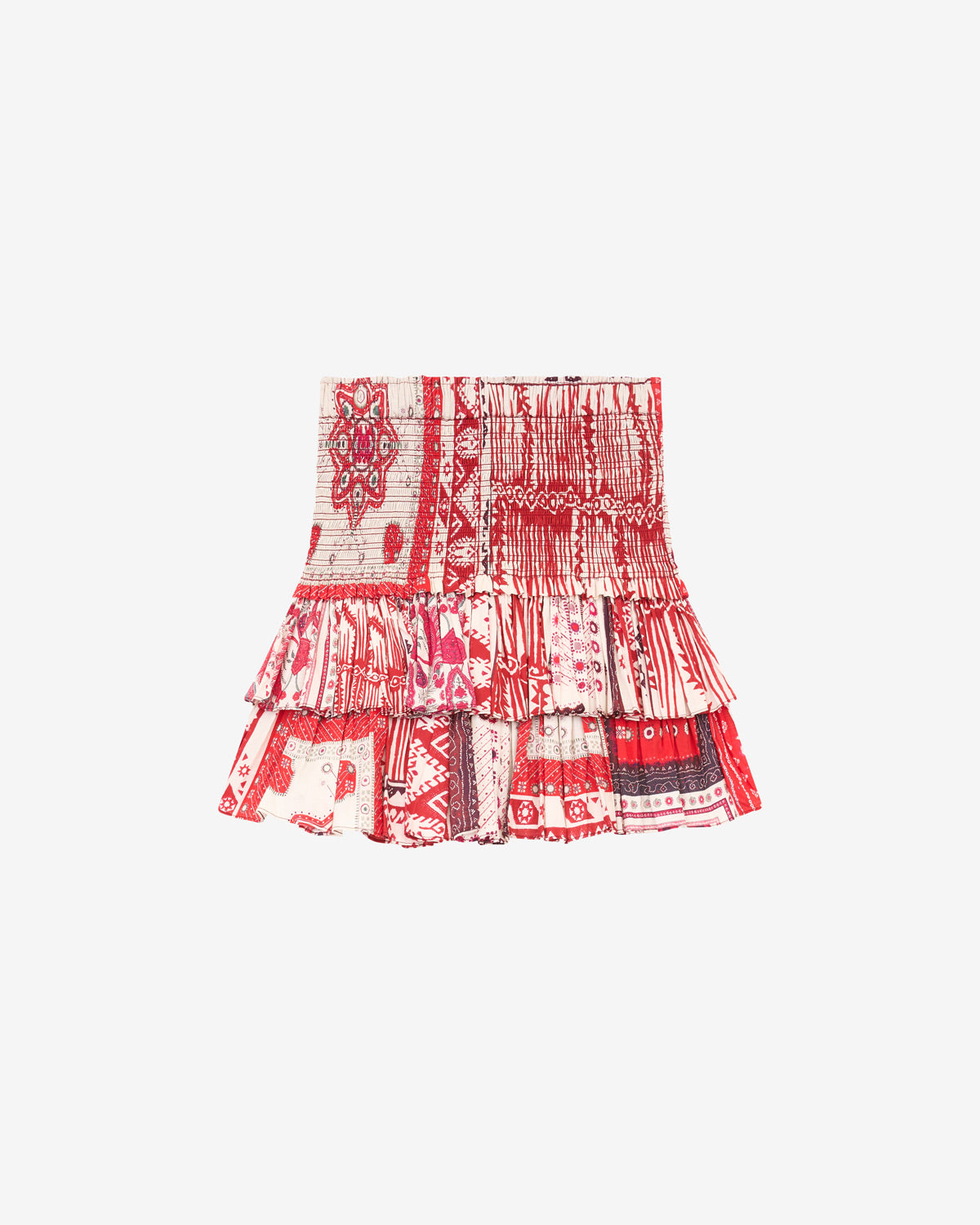 Naomi skirt Woman Red and ecru 1