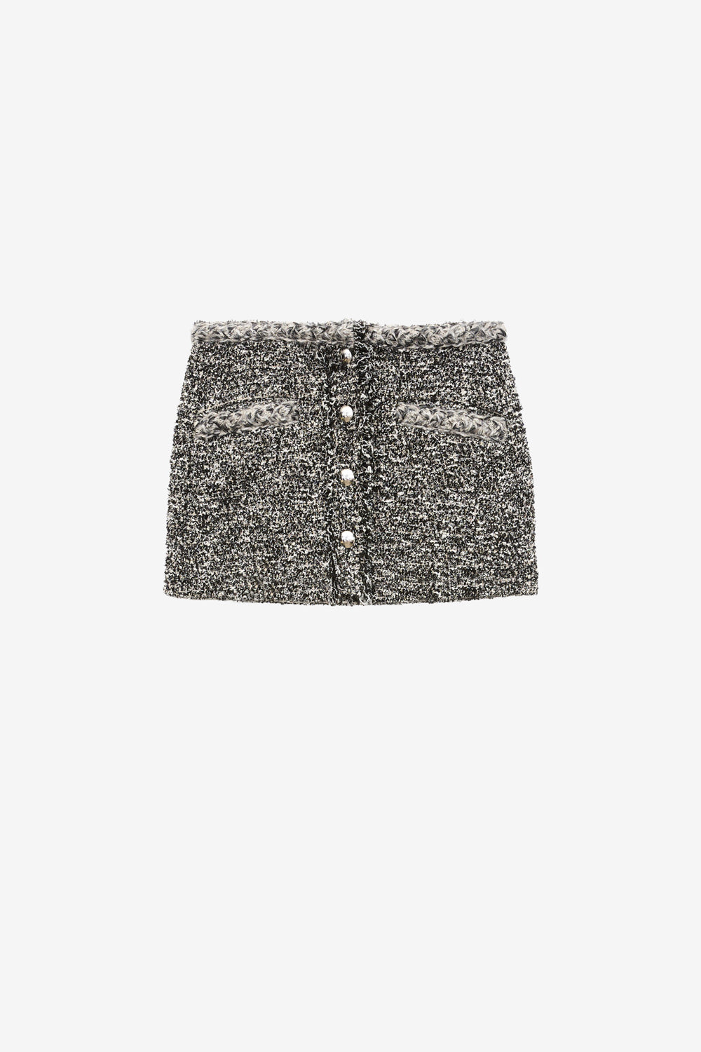 Gleny cowens mini skirt - Black and ecru - Woman - 1