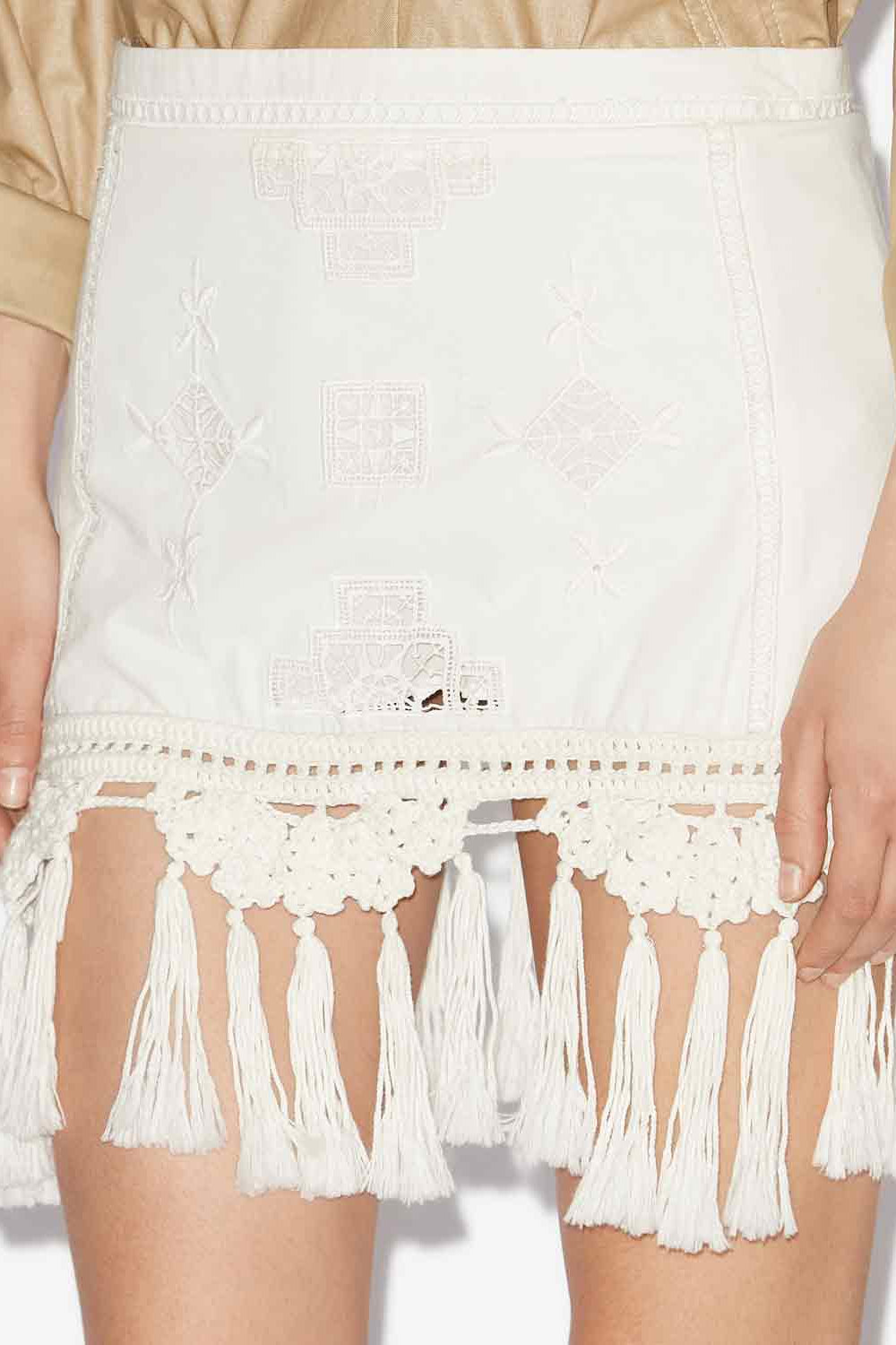 Sandra macramé mini skirt - White - Woman - 3