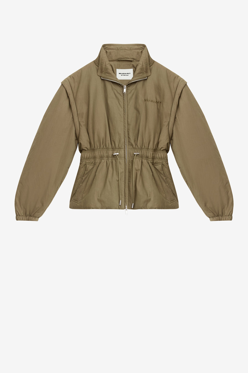 Dastyni quilted cotton coat - Khaki - Woman - 1