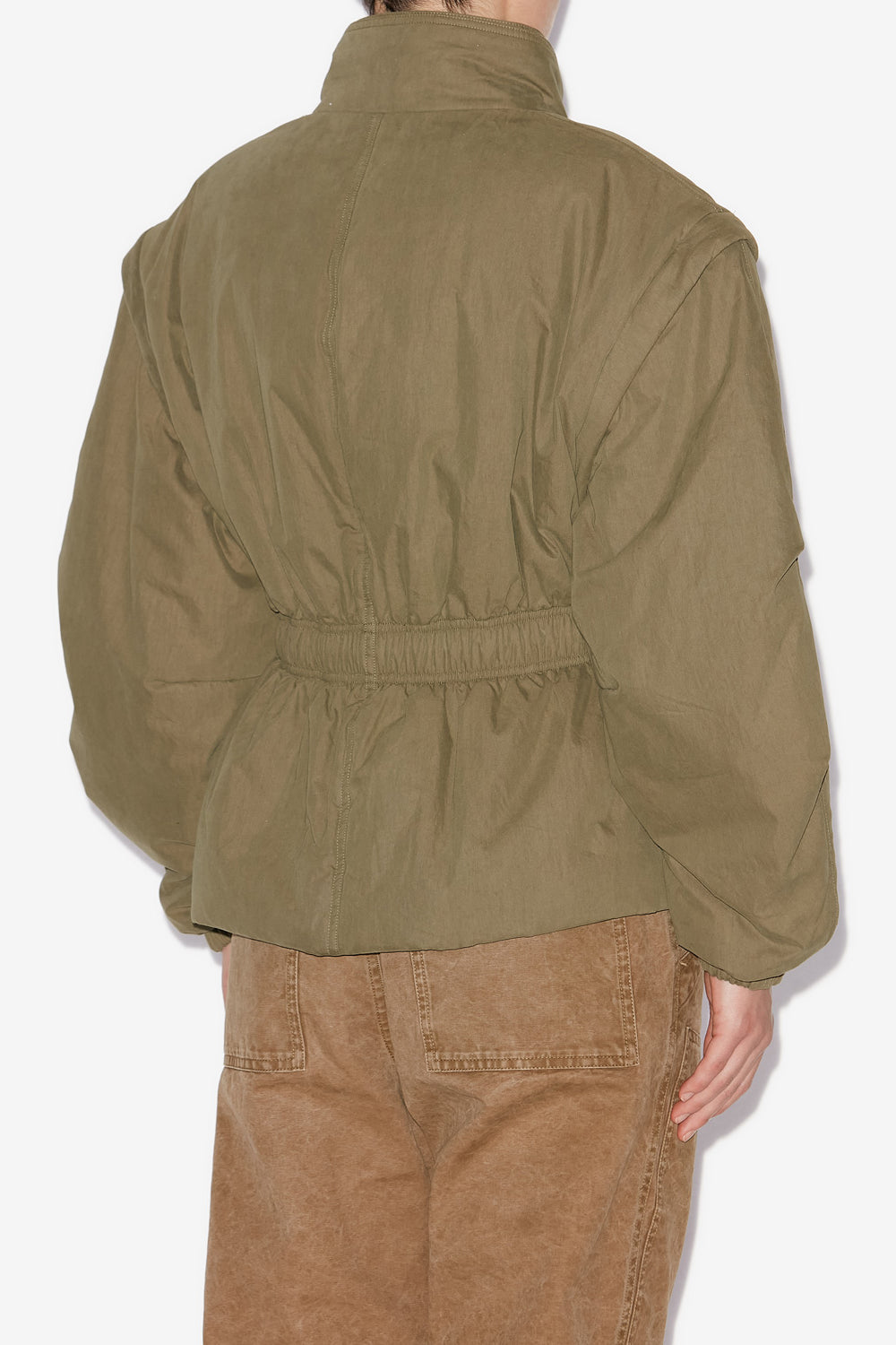 Dastyni quilted cotton coat - Khaki - Woman - 5