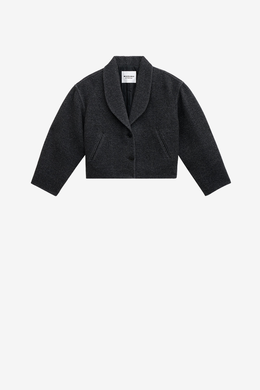 Lanna short virgin wool coat - Anthracite - Woman - 1