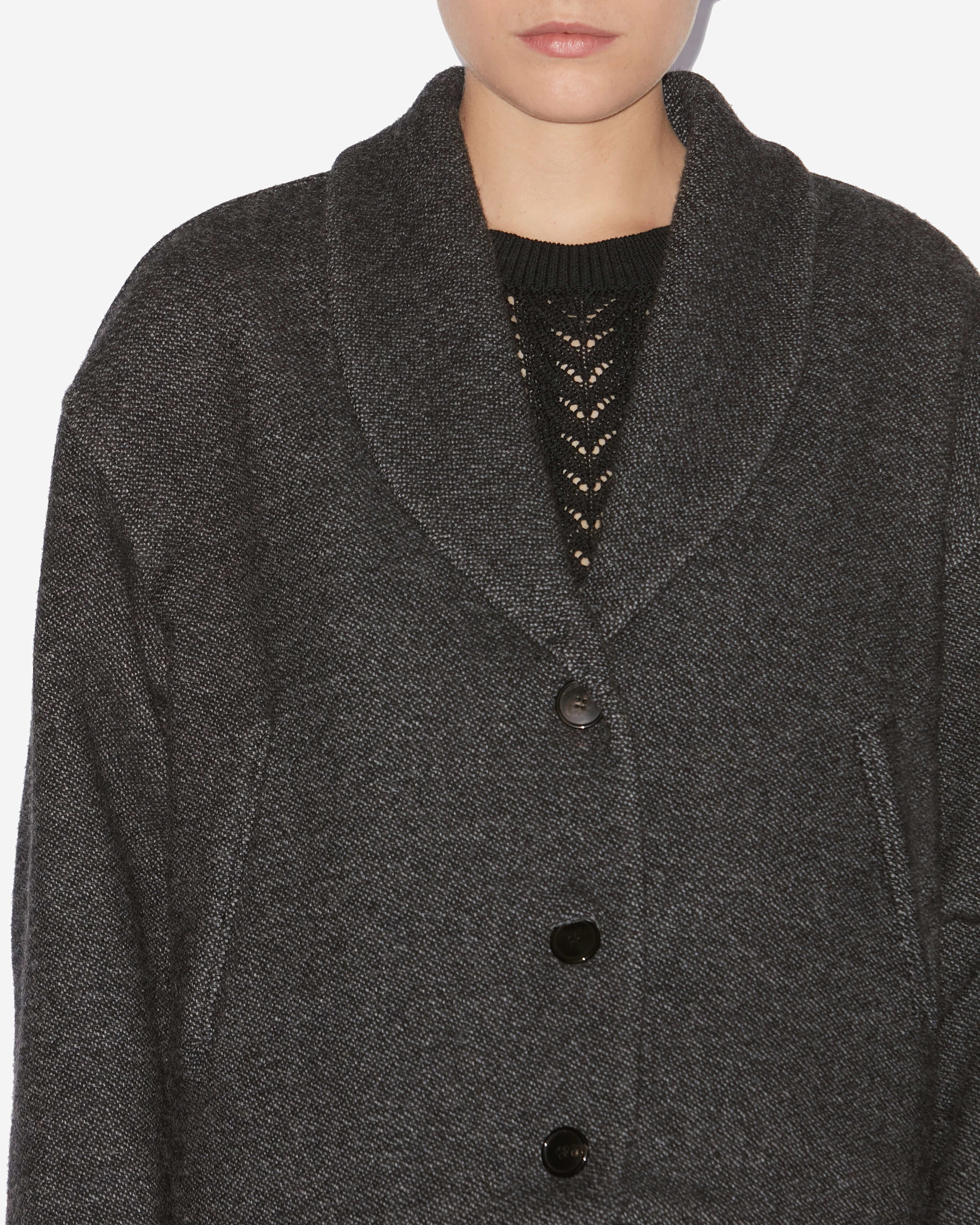 Lanna coat Woman Anthracite 1