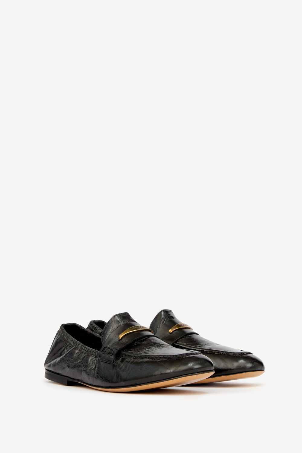 Iseri cowhide leather loafers - Black - Woman - 3
