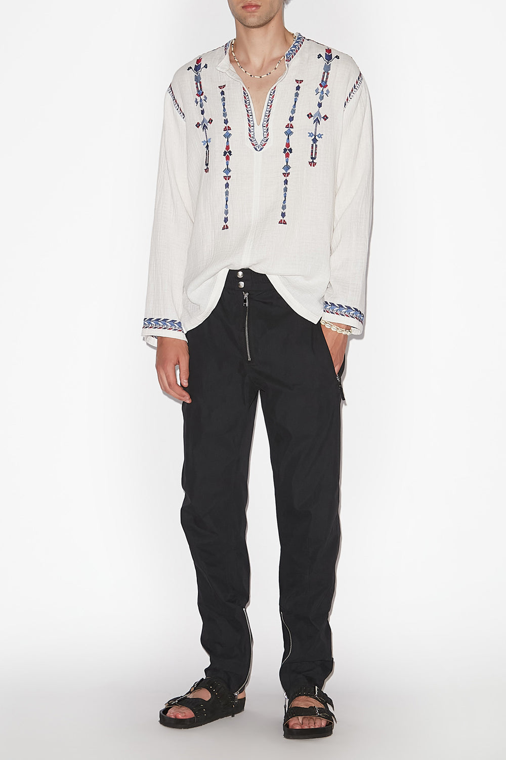 Yilsen ジッパー付きパンツ - 黒 - Man - 2