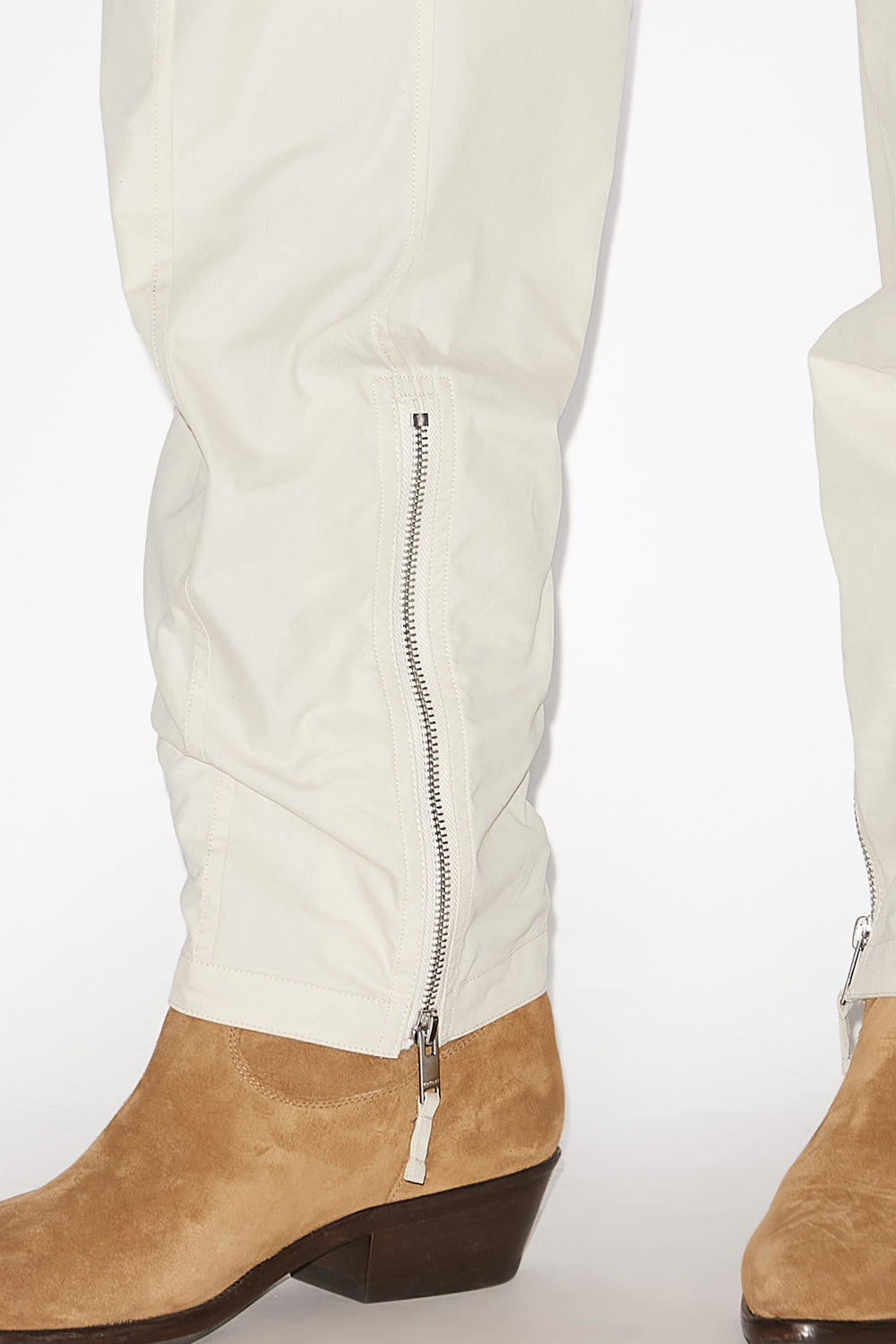 Pantaloni yilsen con cerniere - Ecru - Man - 3