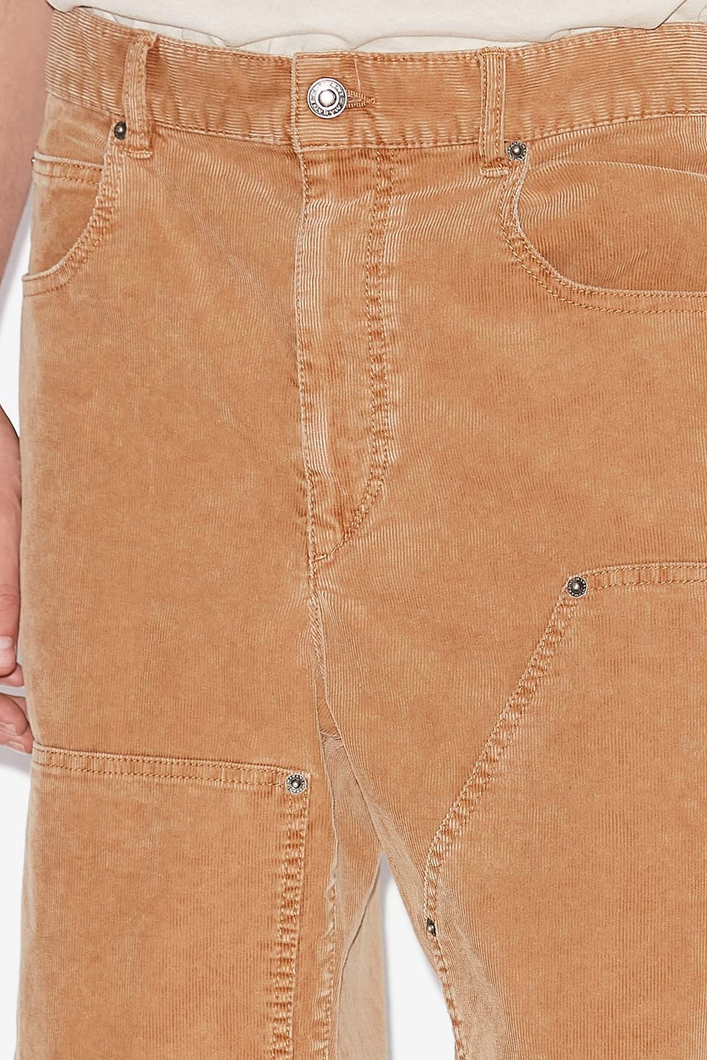 Pantalon large lorson en velours côtelé - Camel - Man - 3