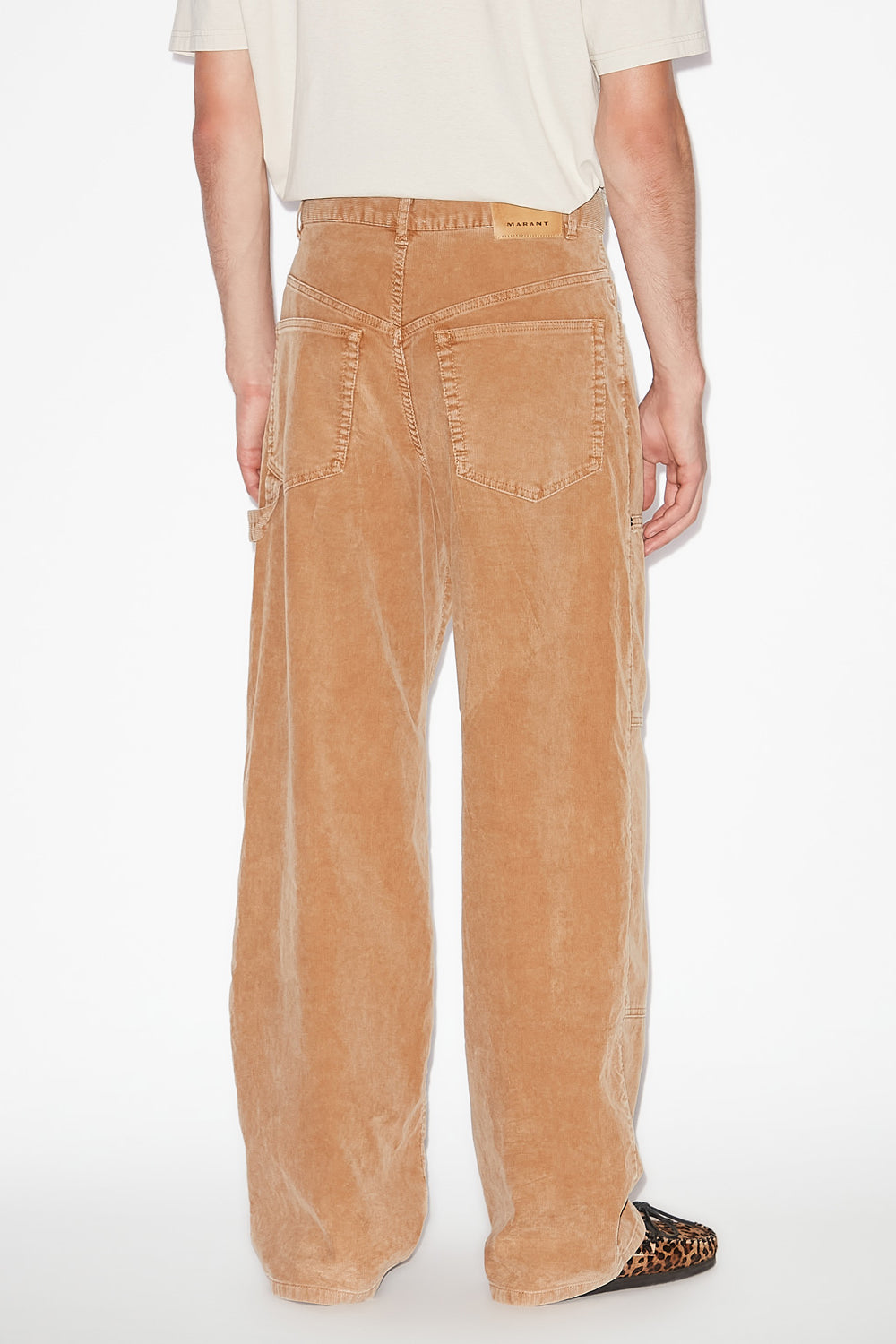Pantalon large lorson en velours côtelé - Camel - Man - 5