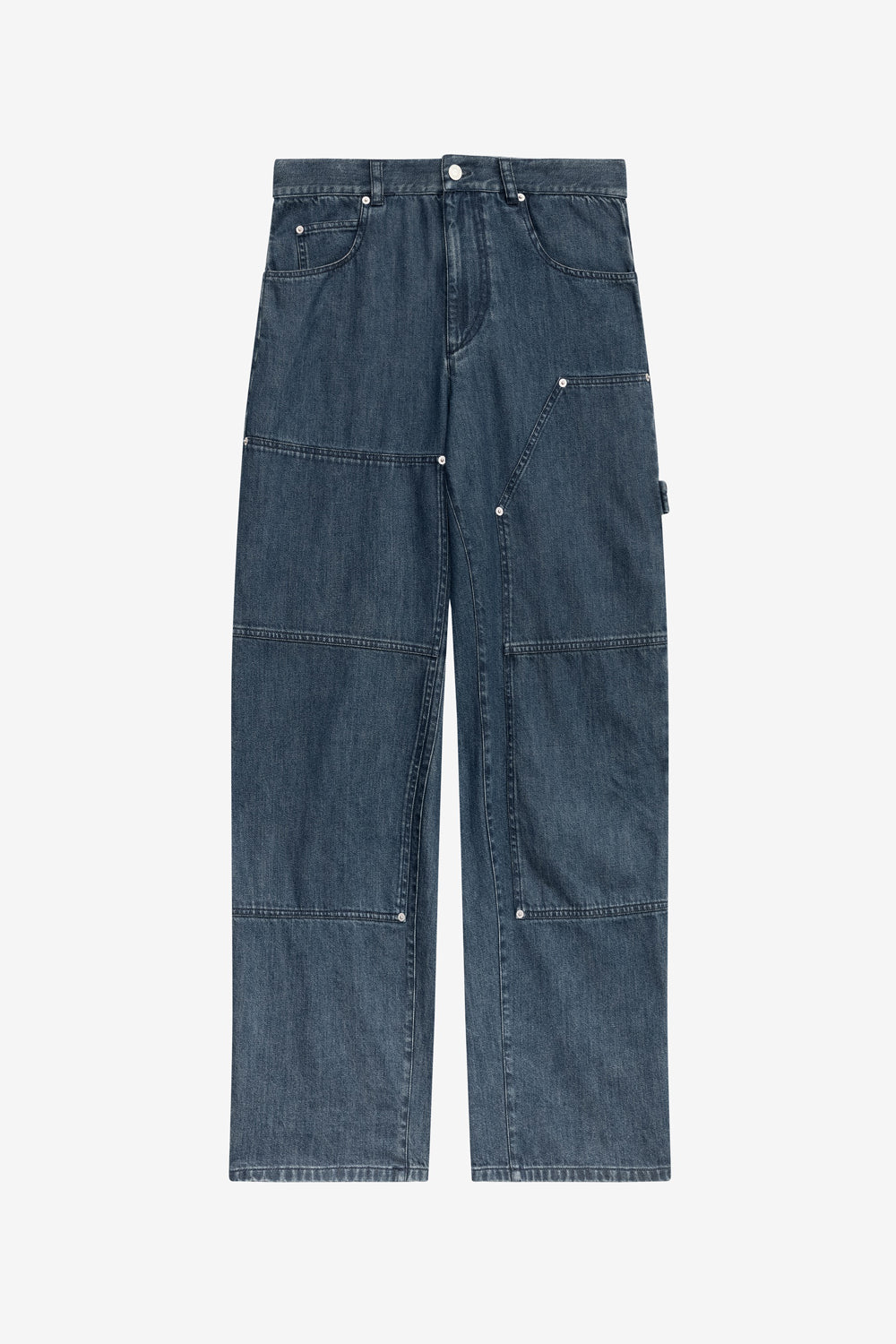 Weite jeans orson aus feinem denim - Blau - Man - 1