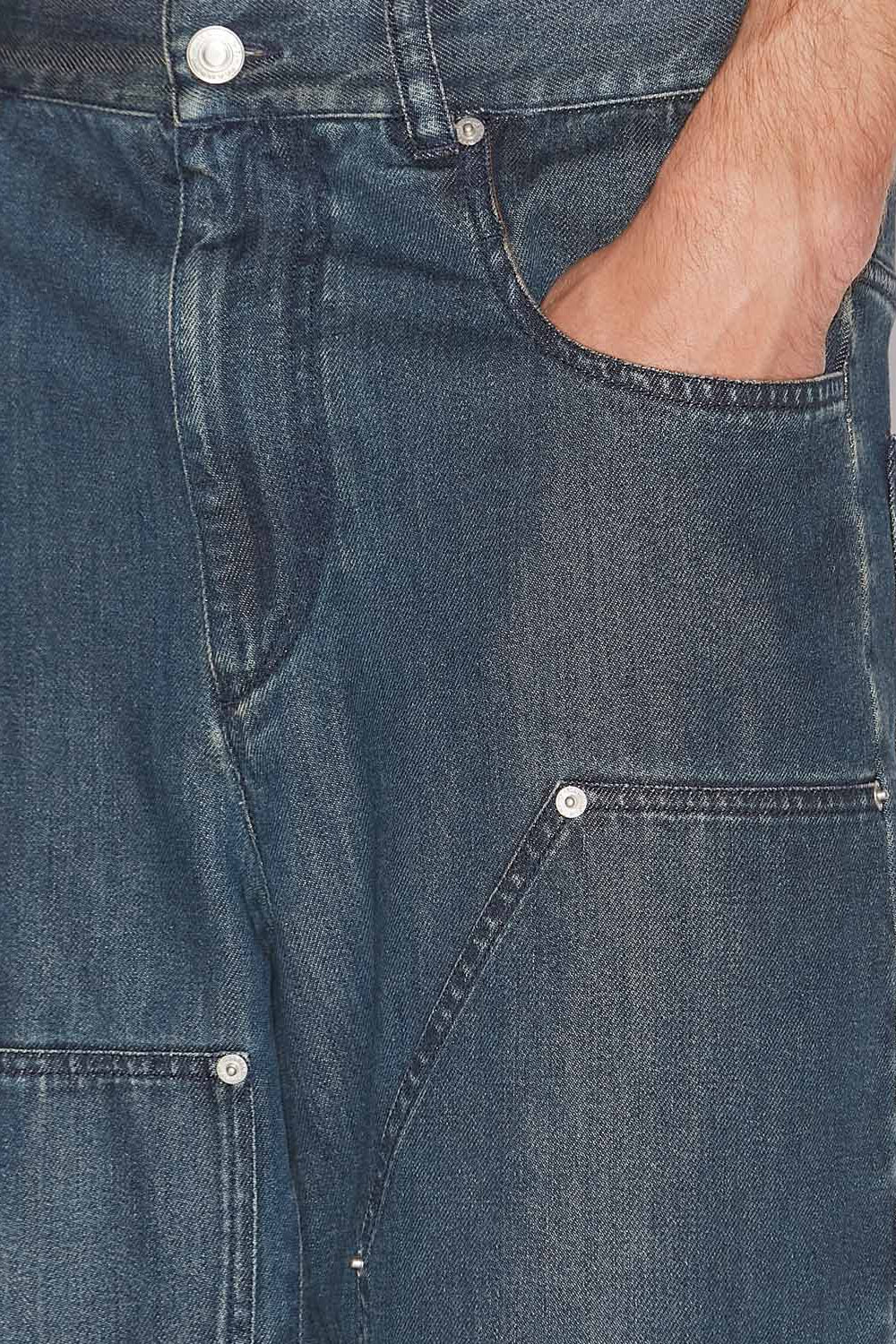 Weite jeans orson aus feinem denim - Blau - Man - 3