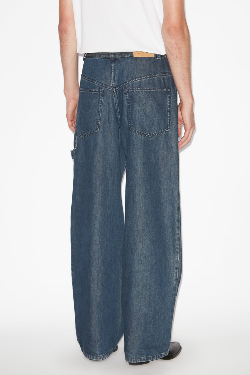 Weite jeans orson aus feinem denim - Blau - Man - 5