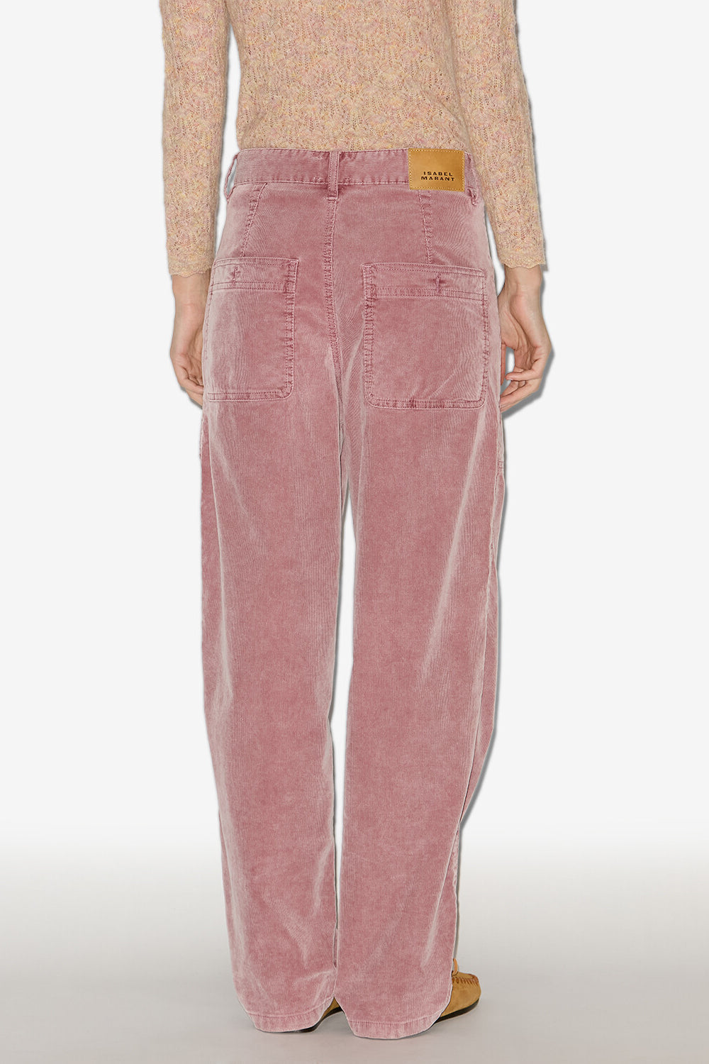 Pantalon onyta en velours côtelé - Rose sepia - Woman - 5