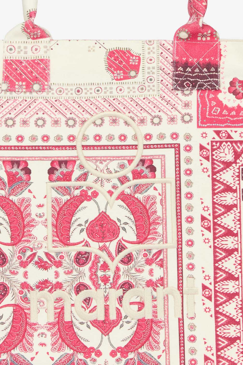 Small yenky printed cotton bag with logo - Red - Woman - 3