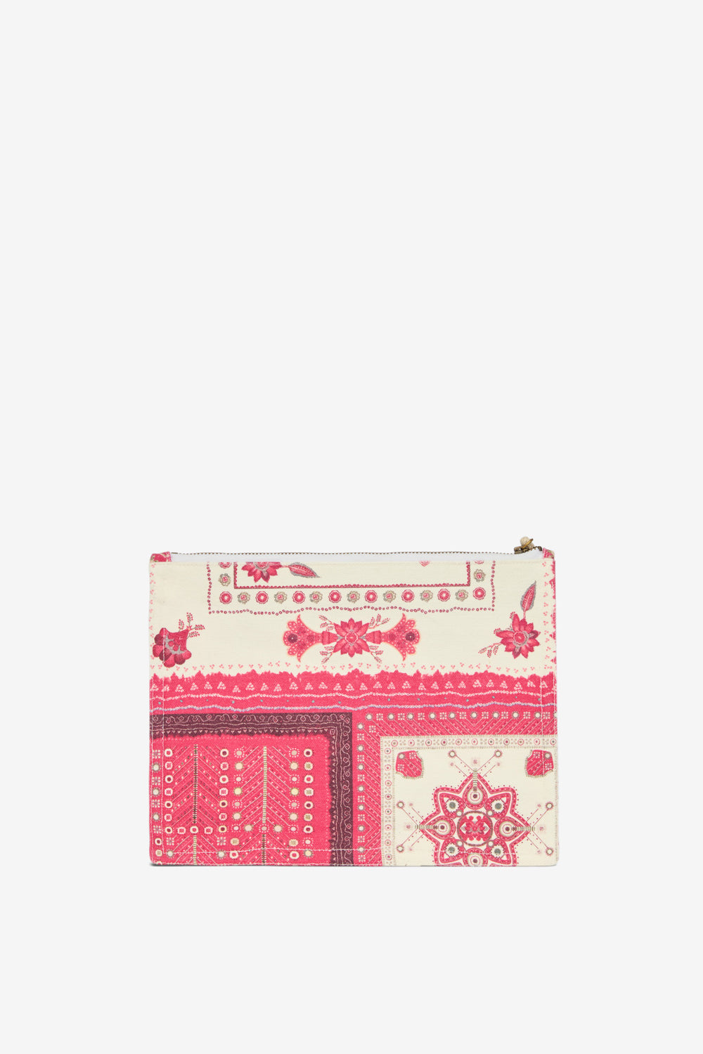 Pochette netia en coton imprimé à logo  - Rouge - Woman - 2