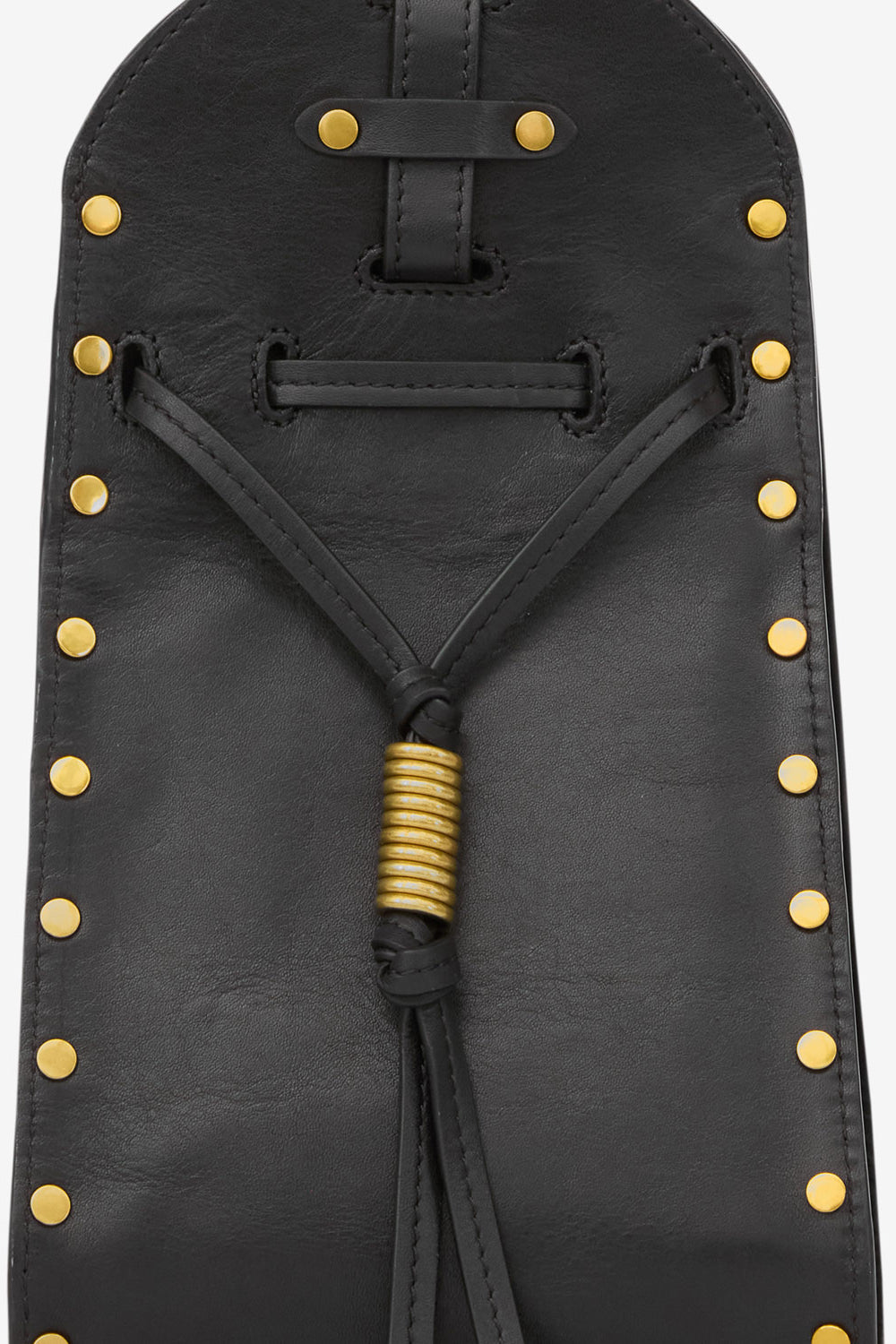 Silao smooth cowhide leather bucket bag - Black - Woman - 4