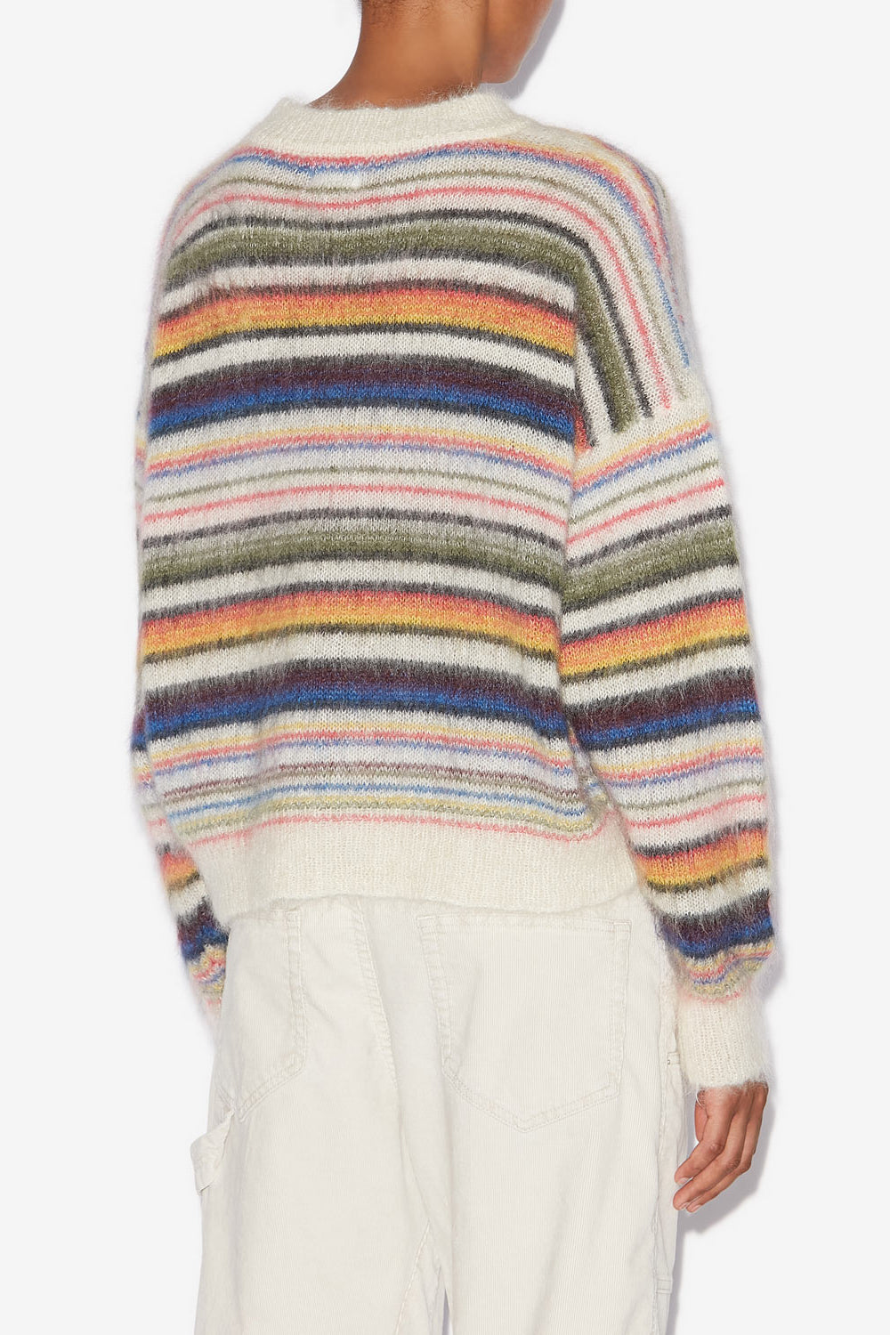 Drussell striped brushed mohair sweater - Multicolor - Woman - 5