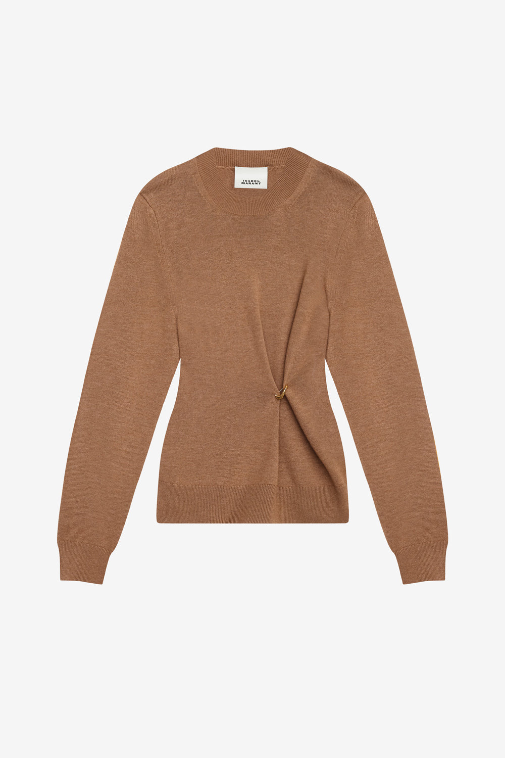 Cosima draped knit sweater - Camel - Woman - 1