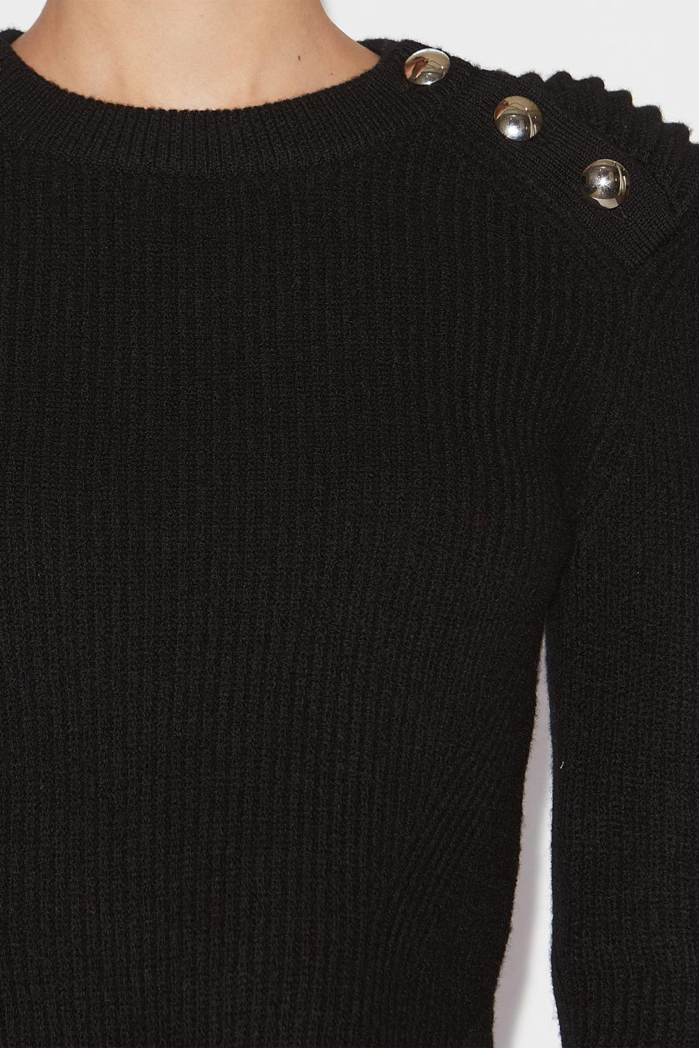 Nust ribbed merinos wool sweater - Black - Woman - 3