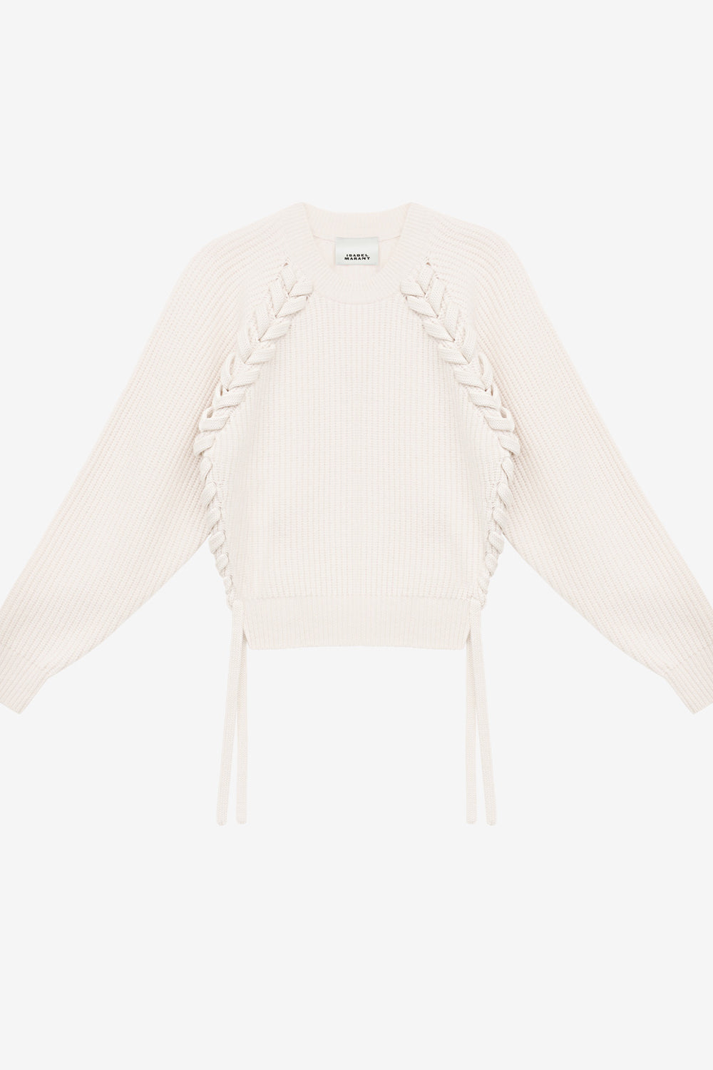 Noelia ribbed and braided merinos wool sweater - Nude - Woman - 1