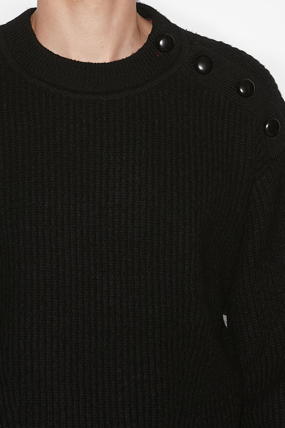 Maglione rudel in lana merino - Nero - Man - 3