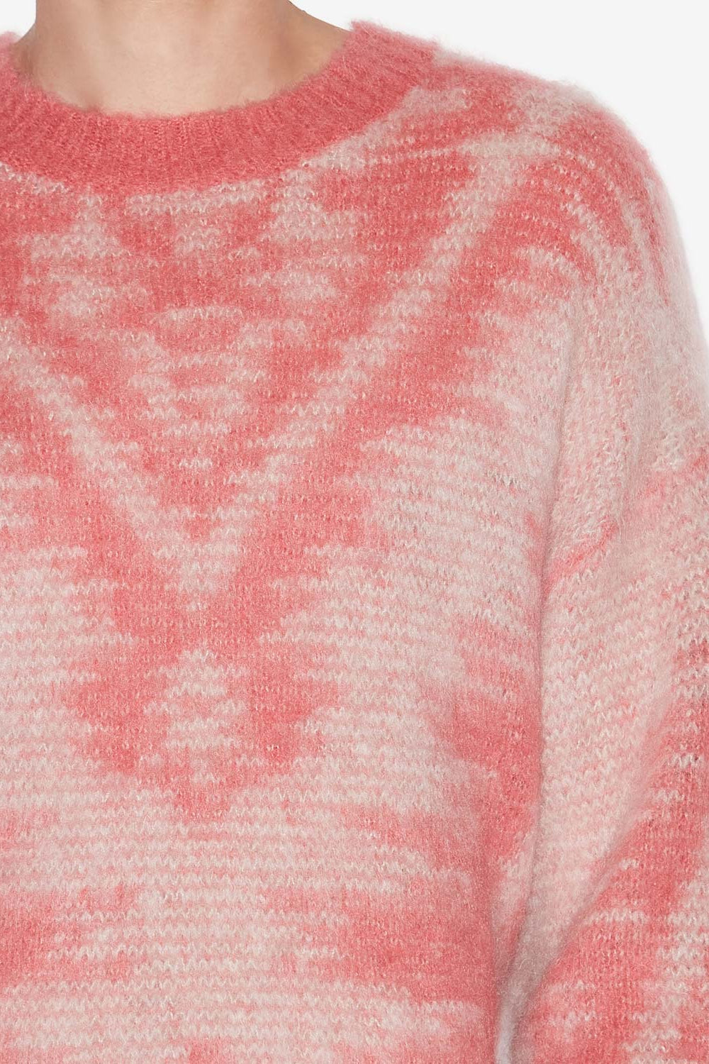 Fabo イカットパターン入り モヘアセーター - ピンク - Man - 3