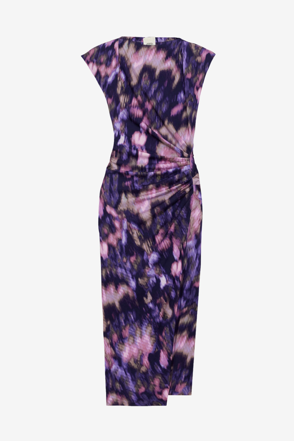 Nadela long printed jersey dress - Purple-lilac - Woman - 1