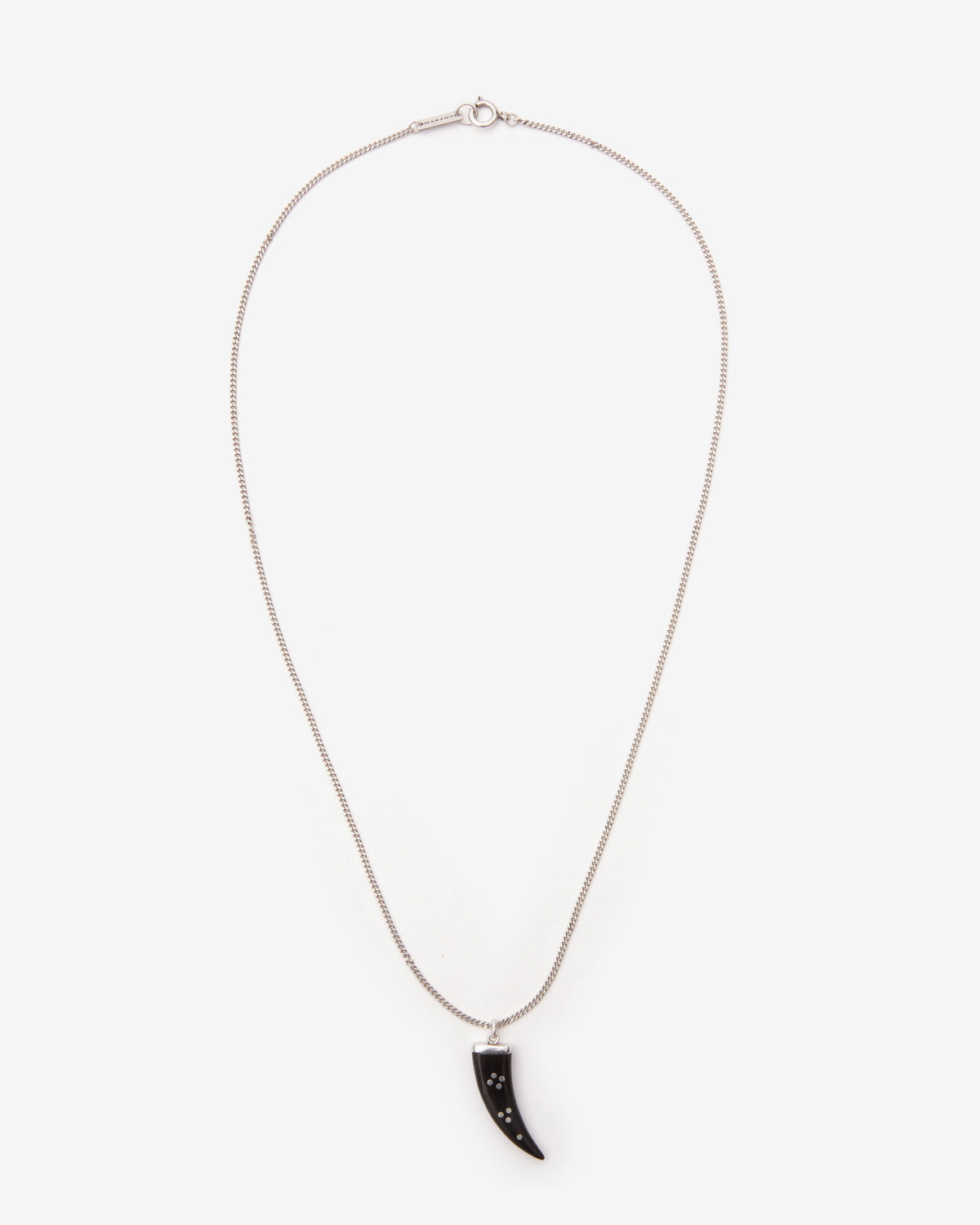 Maji chain necklace Man Black and silver 3