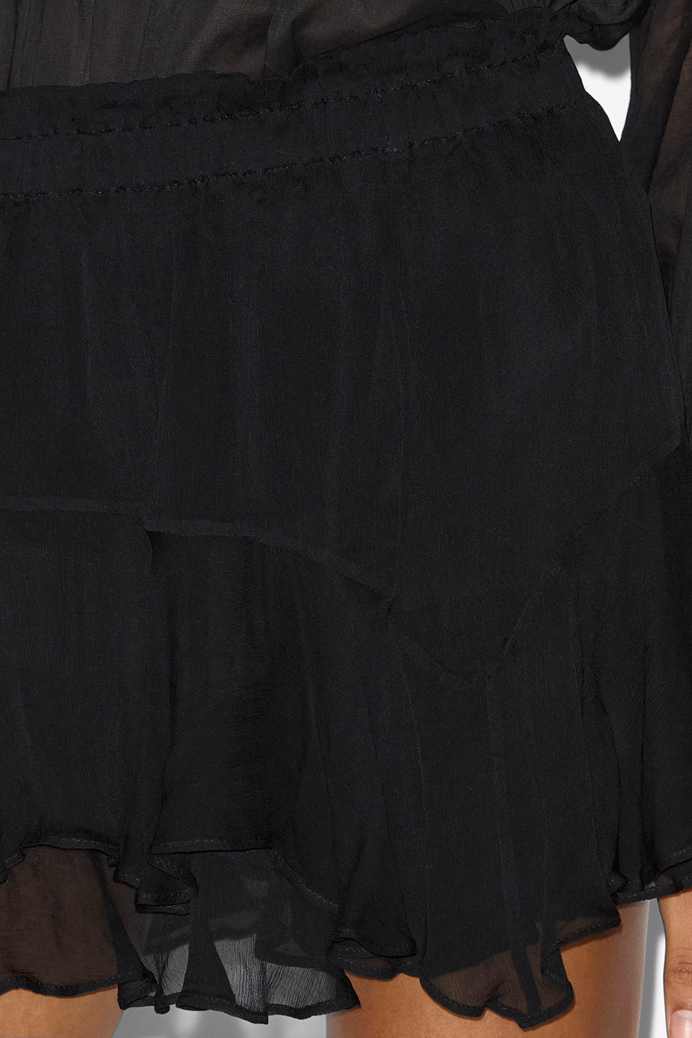 Sornel short plain-colored muslin shorts - Black - Woman - 3