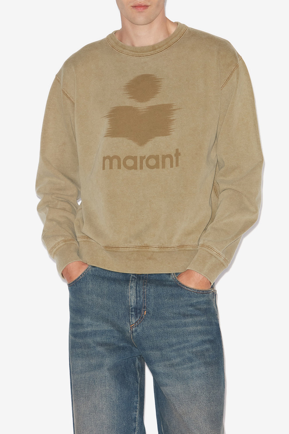 Sweatshirt mikoy aus baumwolle mit logo - Khaki - Man - 4