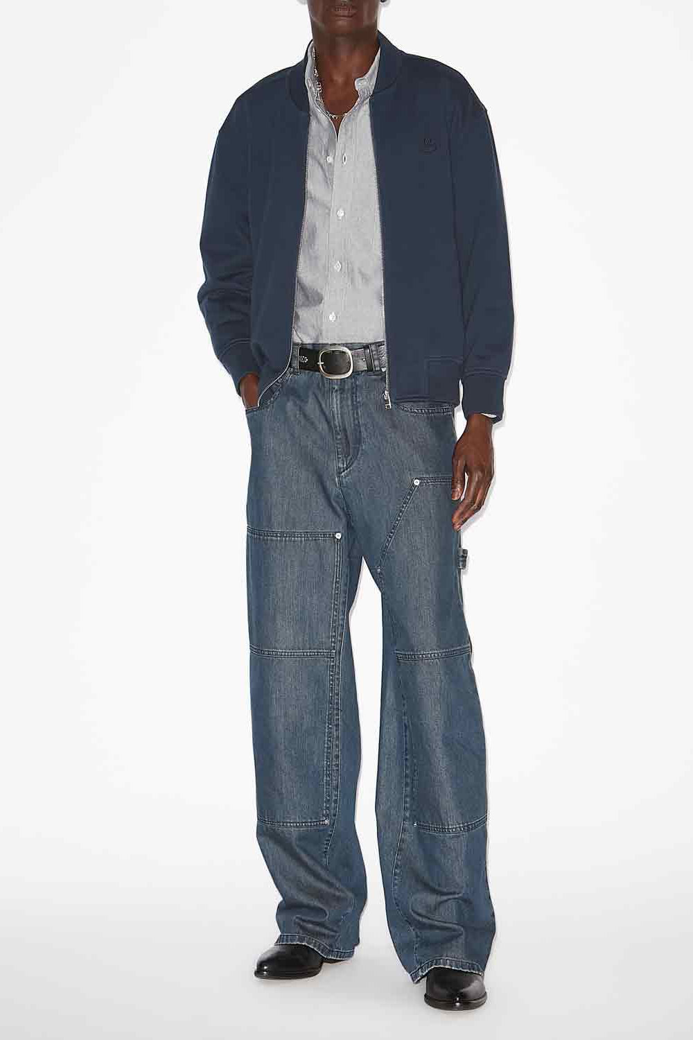 Sweatshirt marty im bomberjacken-look aus jersey - Midnight - Man - 2