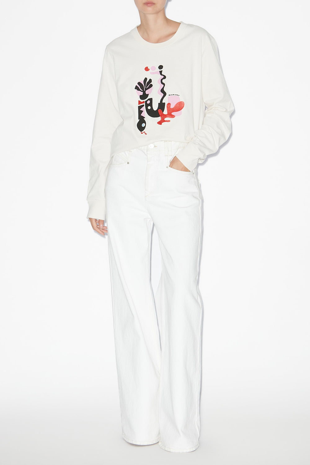 Gabby tee shirt - Ecru - Woman - 2