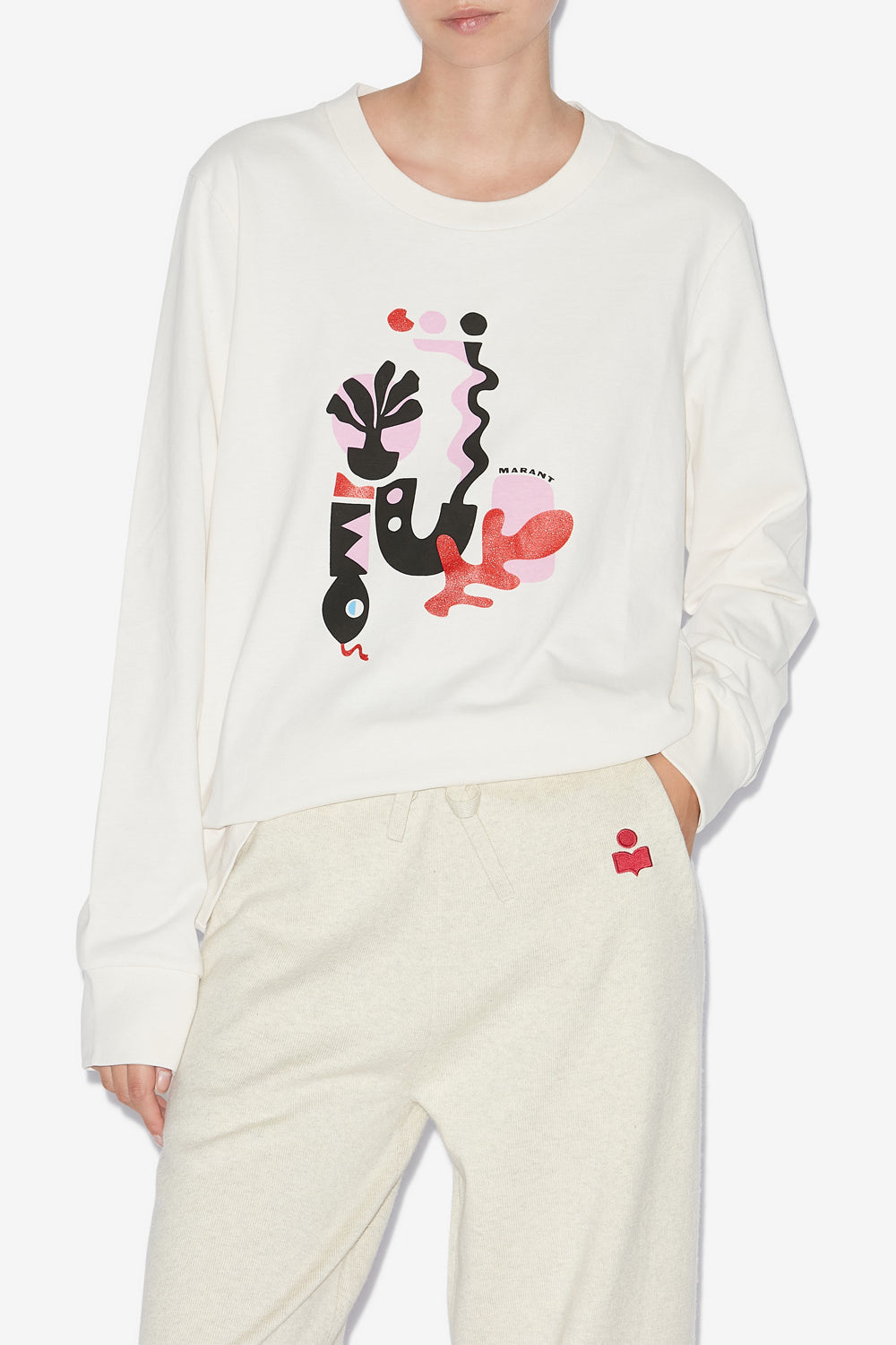 Gabby tee shirt - Ecru - Woman - 4