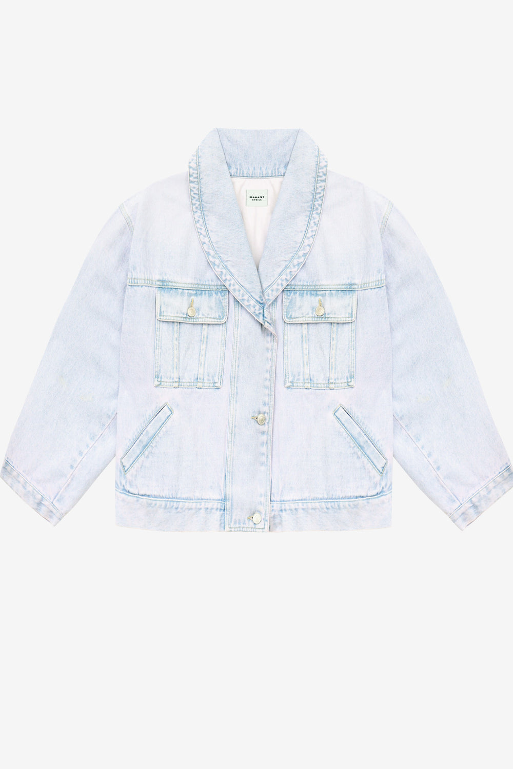 Liliany short denim jacket - Light blue - Woman - 1