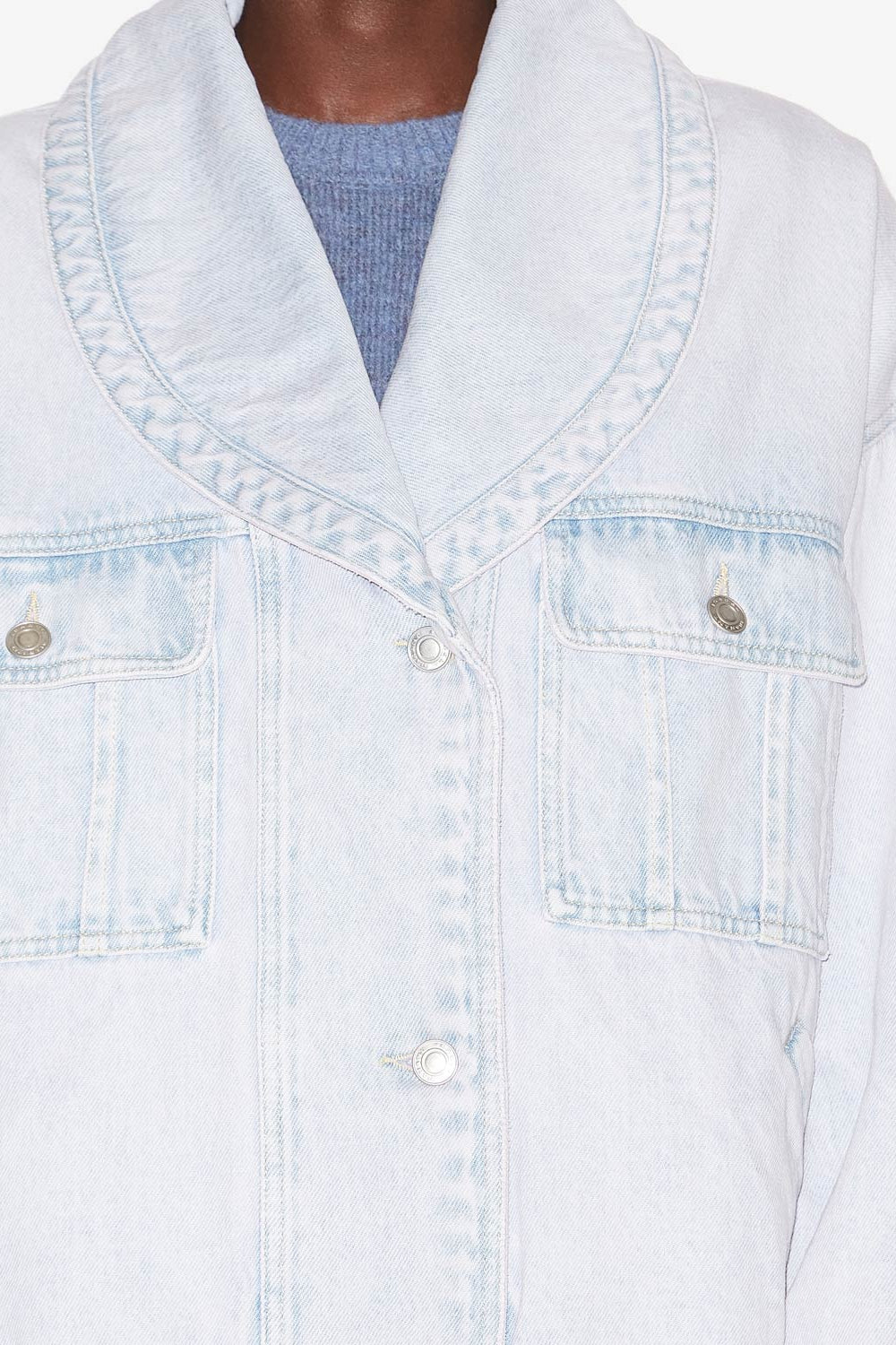 Liliany short denim jacket - Light blue - Woman - 3