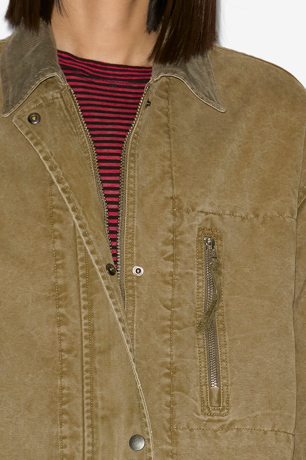 Kimelia coated cotton jacket - Light bronze - Woman - 3