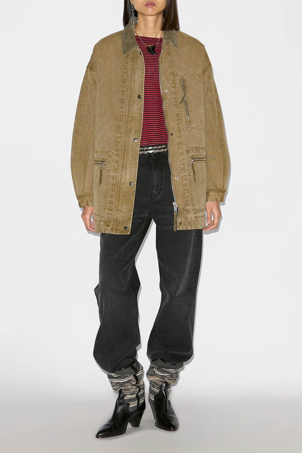 Kimelia coated cotton jacket - Light bronze - Woman - 2