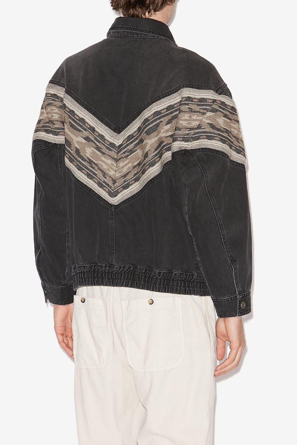 Jacke julian aus denim mit einsatz - Schwarz gewaschen - Man - 5