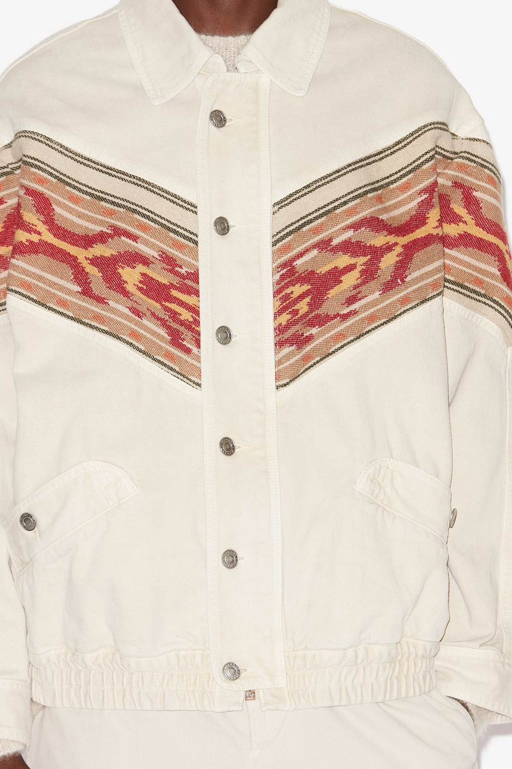 Jacke julian aus denim mit einsatz - Naturfarben - Man - 3