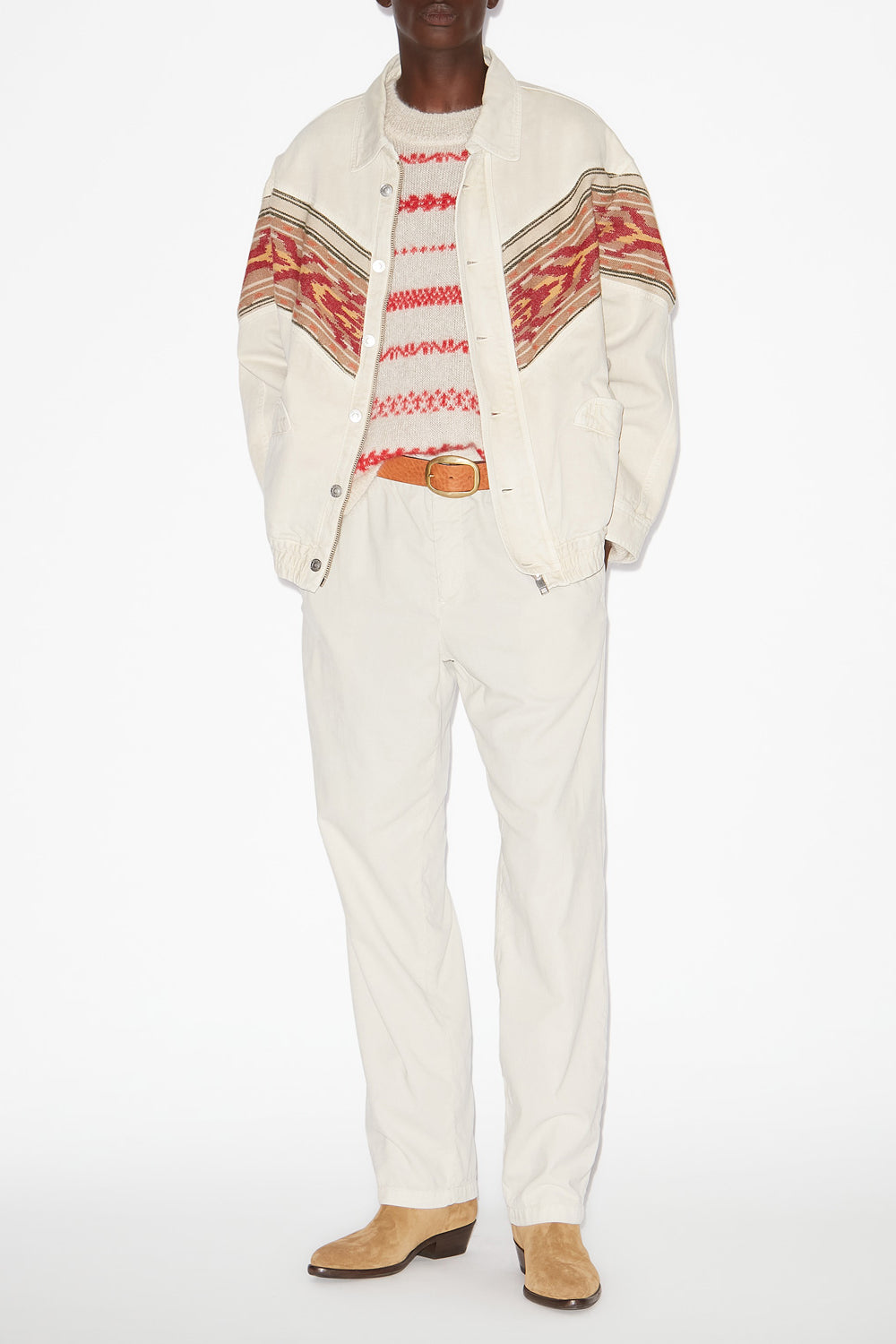 Jacke julian aus denim mit einsatz - Naturfarben - Man - 2